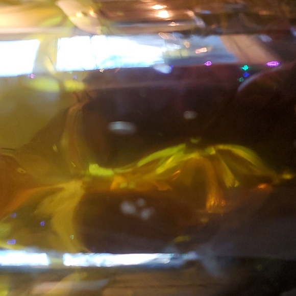 Antique Olive Green Glass Floor vase - Picture 12 of 14